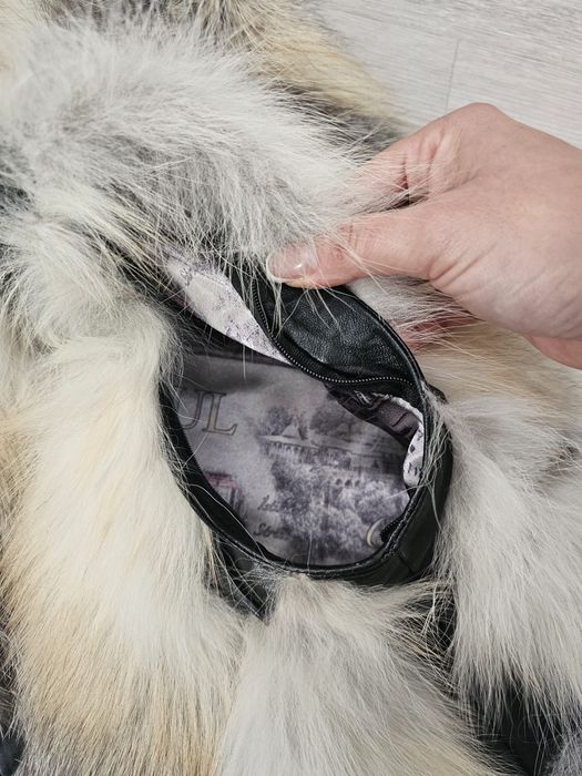 Blana naturala xs , 2 in 1 , maneci 3/4 detasabile