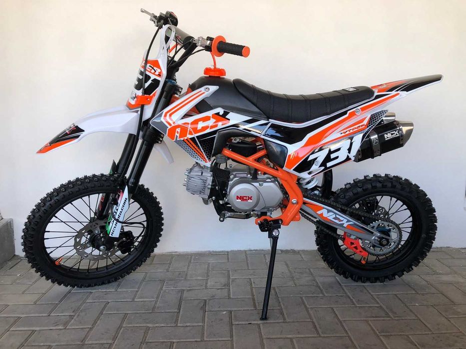 Motocicleta cross NCX Vyper25 17/14" 125cc 4T benzina alb/portocaliu