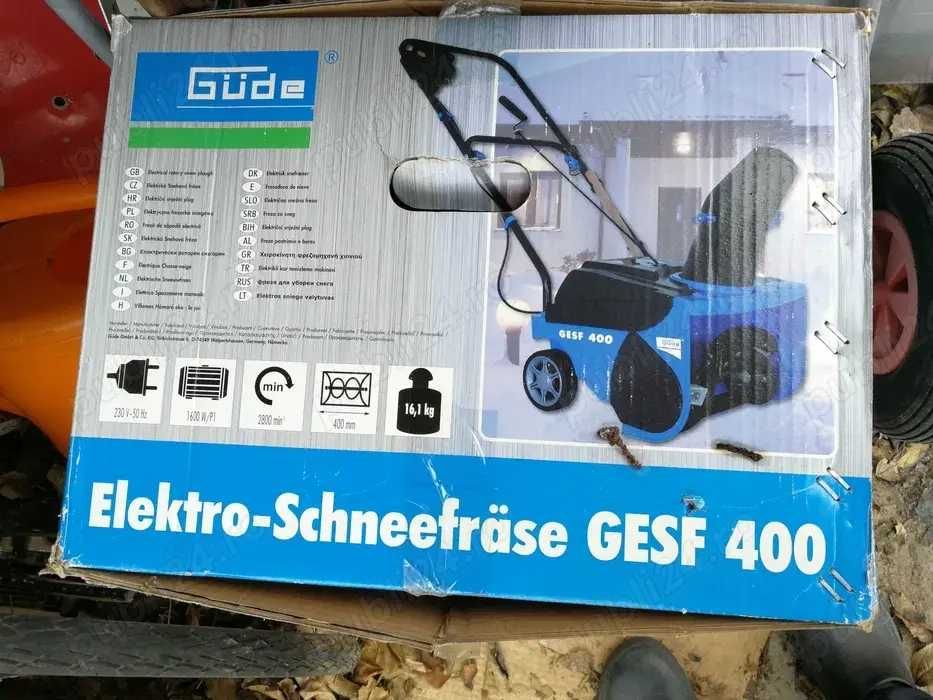 Freza de zapada electrica GESF 400 Guede 94569, 1600 W