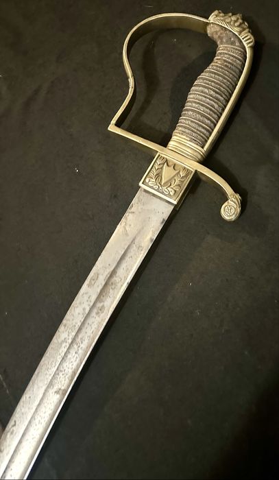 Sabie Originală de Ofiter Cavalerie! Sec XIX , Lamă curbată! 100 cm!!