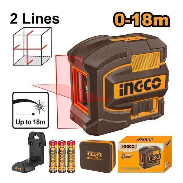 Самонивелиращ се нивелир с лазер 0-18 м ingco