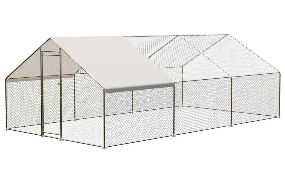 Cotet (tarc) pasari 8x3x1.95m, otel galvanizat Livrare rapidă NOU