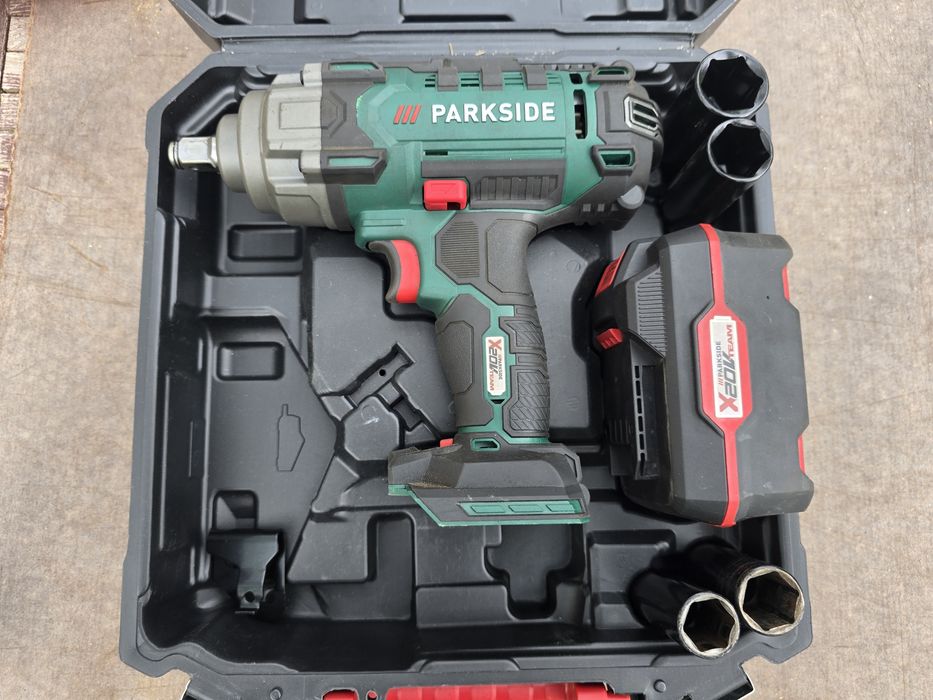 Pistol impact Parkside 400Nm, acumulator 4Ah