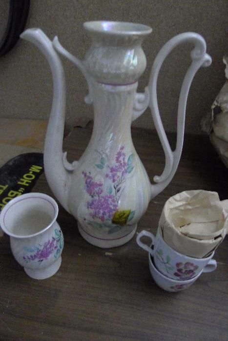 самовар фарфоровый и сервизы