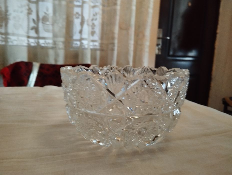 Хрусталь СССР, фужеры, вазочки, рюмки