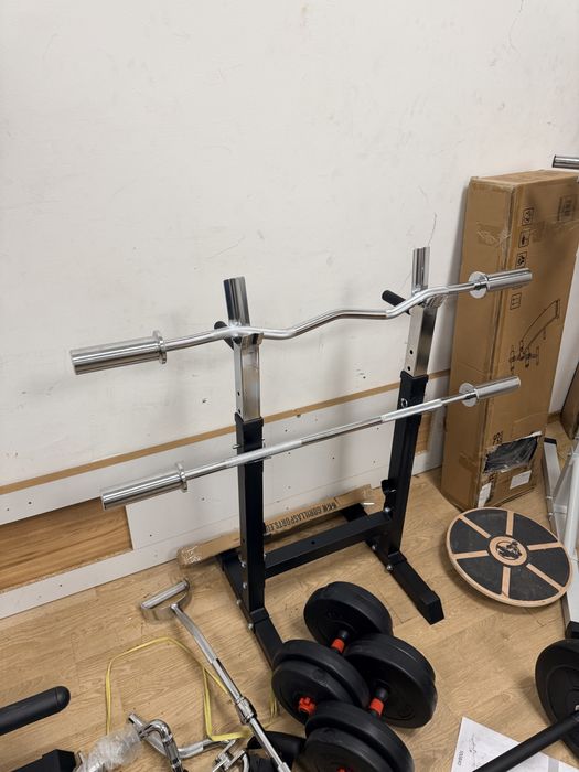 Bara olimpica z ez si para dreapta biceps triceps umeri pret promo