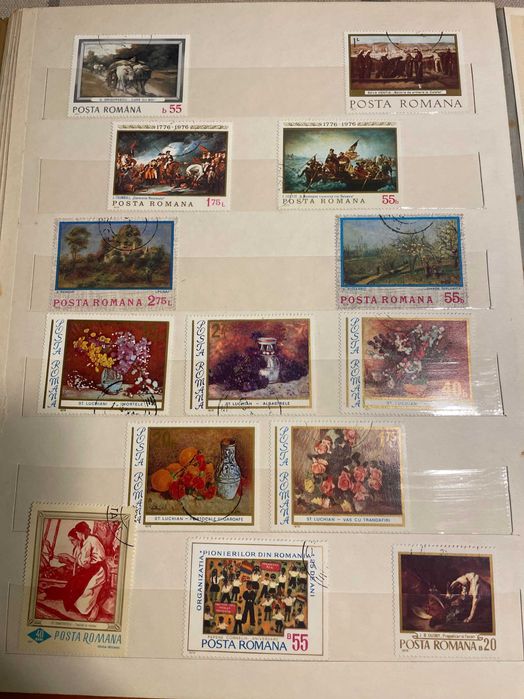 Vand clasor cu timbre vechi romanesti.