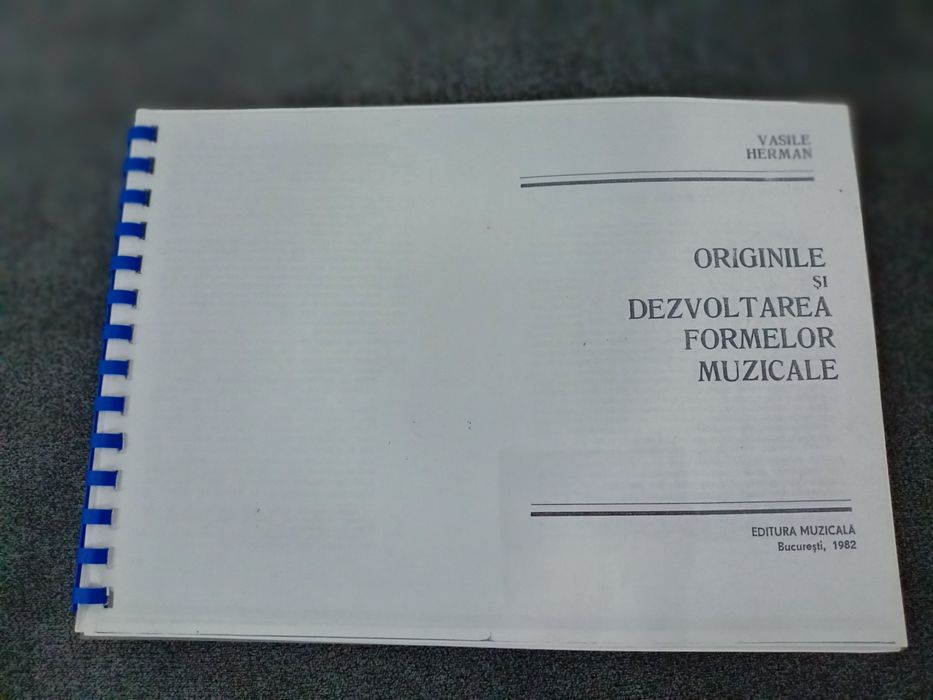 Originile și dezvoltarea formelor muzicale, autor Vasile Herman