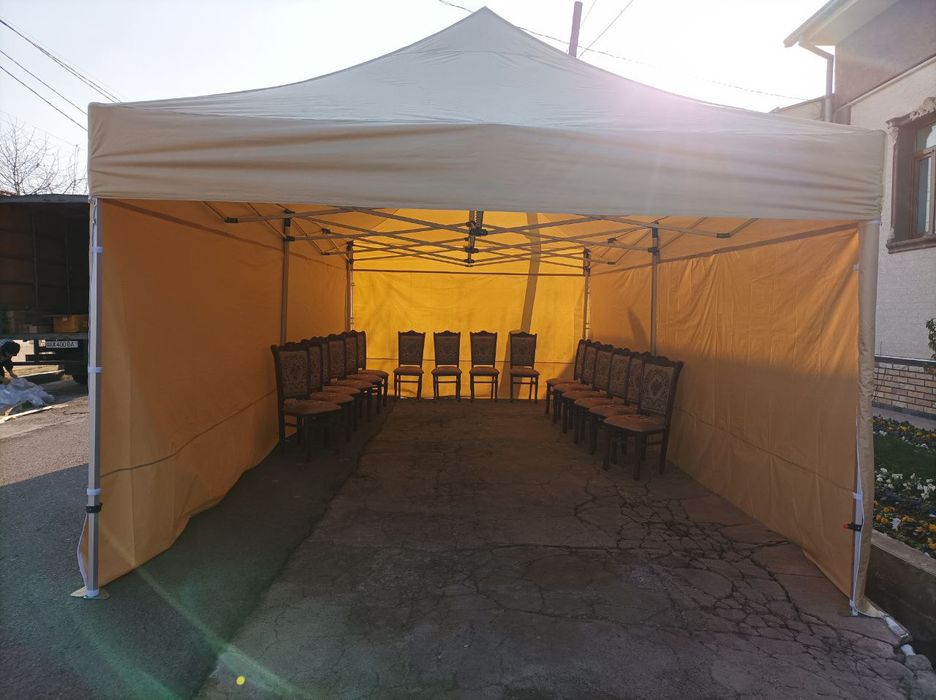 24/7 Prakat. Zontik (shatyor) To'y va boshqa marosimlar uchun stol stu