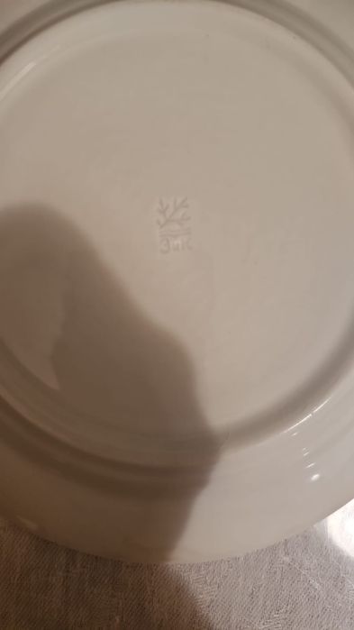 Тарелки ЗИК и  БУДИ, фаянс, СССР