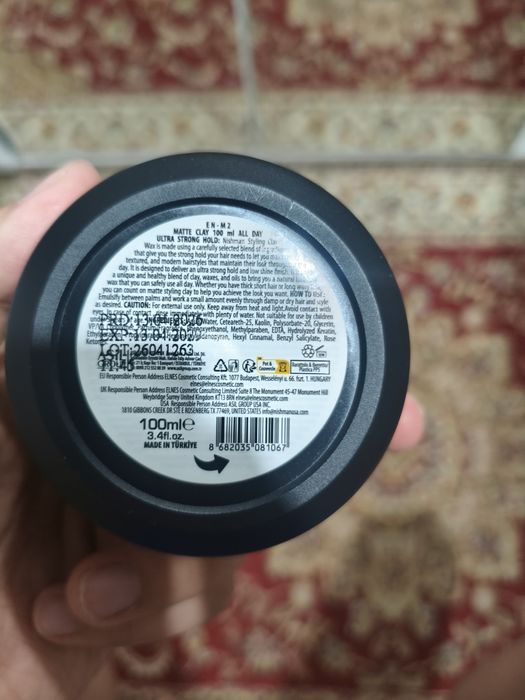 Nishman matte clay m2 оригинал 100мл
