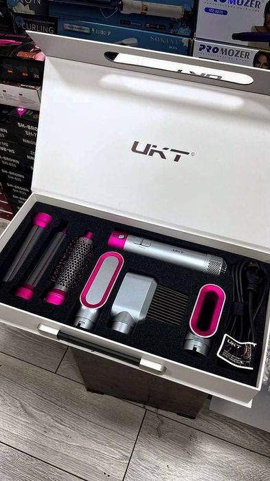 Профессиональный фен для волос 5 в 1, высокоскоростная плойка,