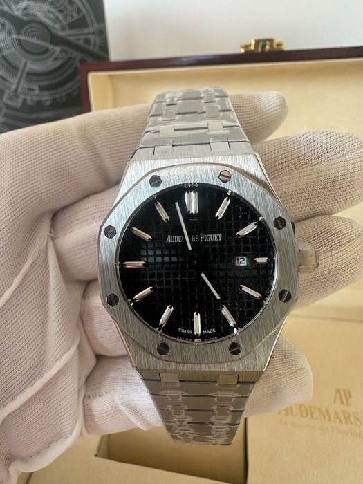 Ceas Dama Audemars Piguet Royal Oak 32mm/Silver/Black Dial