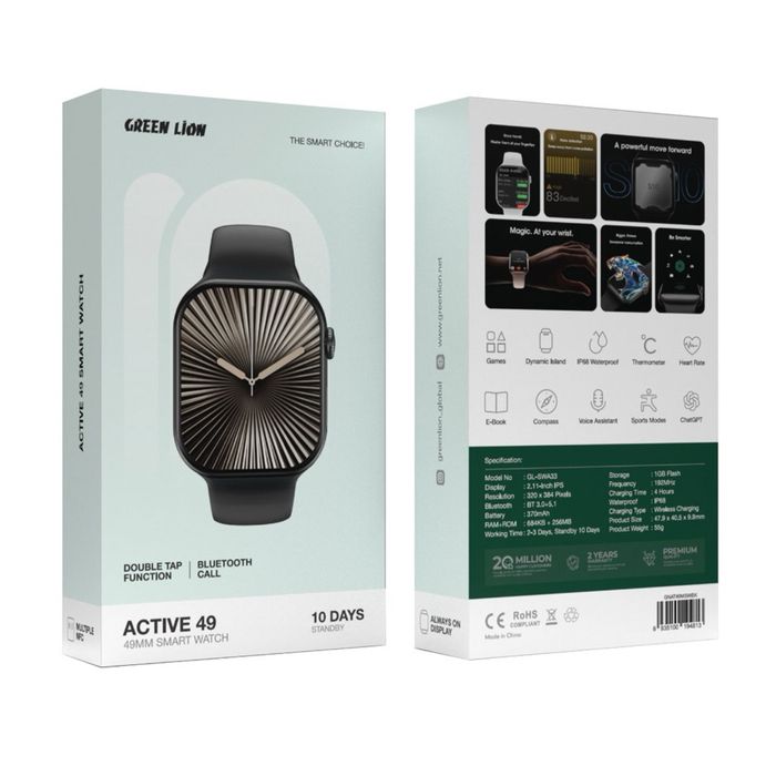 Смарт часы Green Lion 42/46/49mm Apple Watch 11 series