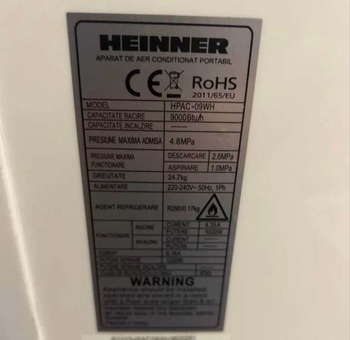 Aer conditionat portabil heinner