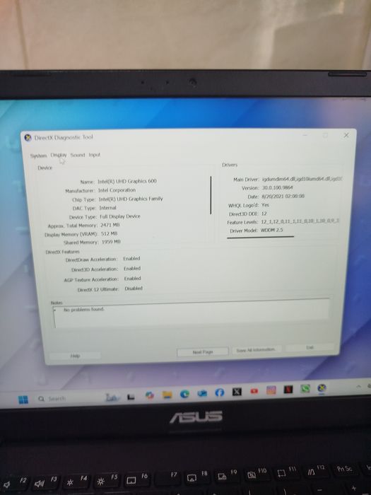 Notebook Assus 14" DDR 4
