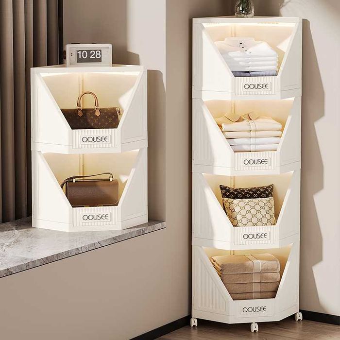 Угловой шкаф  Ящики для хранения Стеллаж большой емкости Шкаф пенал