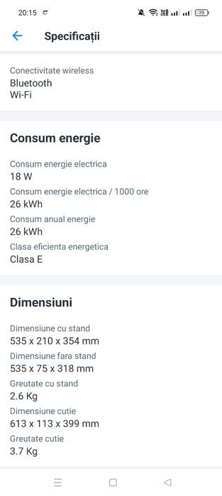 Smart TV camping nou, sigilat.