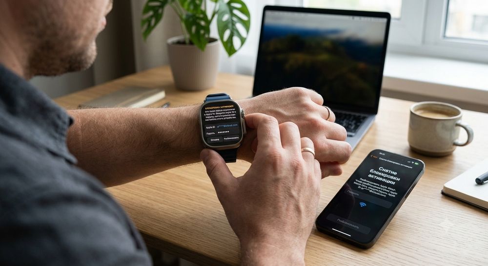 Разблокировка Apple Watch от iCloud