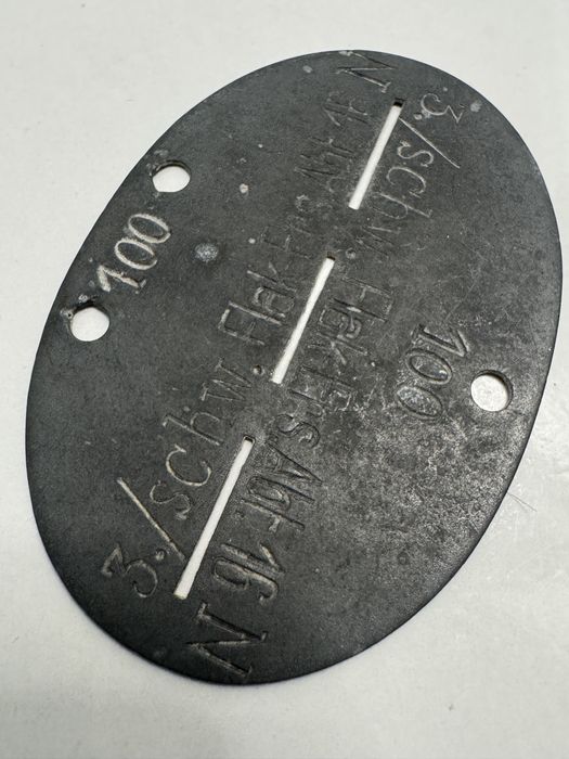 Placuta identificare soldat german WWII, 1940