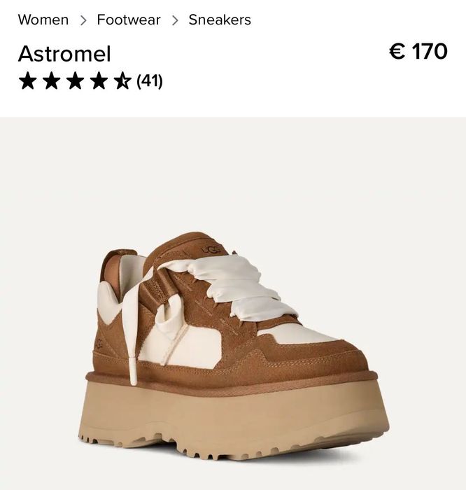 UGG Astromel оригинални сникърси стелка 23.5
