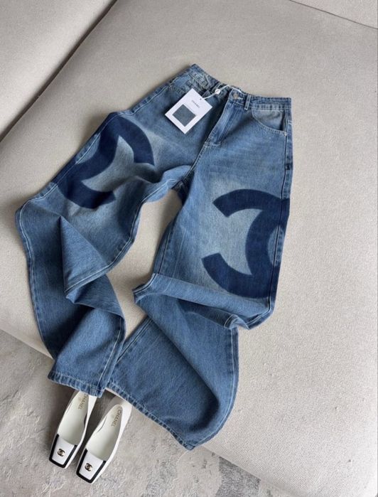 Дънки alaia chanel chrome hearts balenciaga