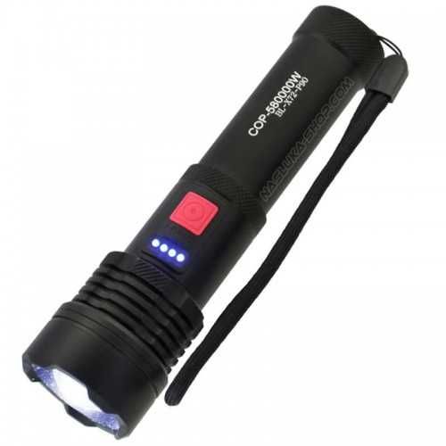 Мощен LED Акумулаторен фенер XHP P90