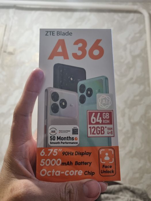 Продам смартфон ZTE A36