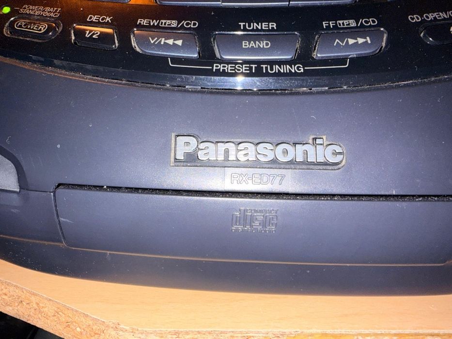 Panasonic-ED77- стерео радио, касетофон, компакт диск плейър