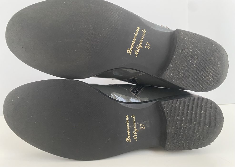 Botine de primavara, 37, piele lăcuită, brand DENOUEE (ca noi)