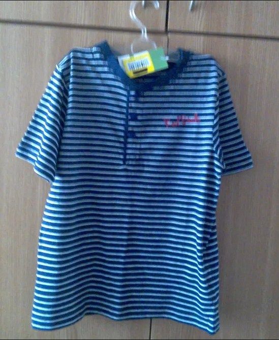 Tricou marinăresc, nou cu etichetă din bumbac pentru fete/băieţi