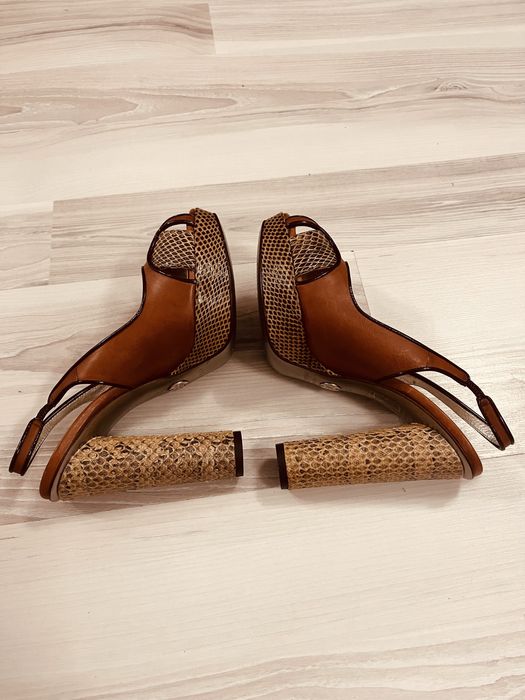 Sandale Dolce & Gabbana Luxury – Piele Naturală & Python – Mărimea 36