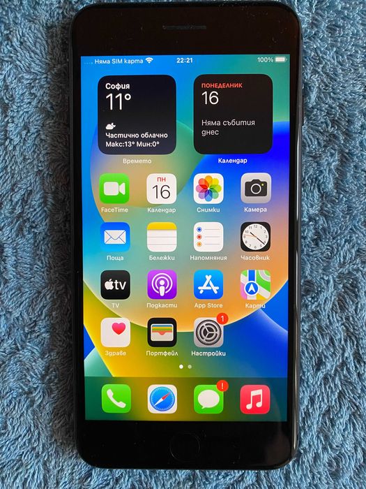 Iphone 8 Plus,Space Gray, 64GB,84%-капацитет на батерията