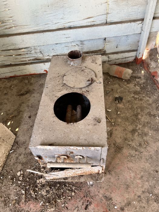 Печка гарелкамен