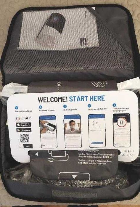 Cpap Resmed Airsense 11 AUTOSET (NOU) + Umidificator+furtun+Masca(NOI)