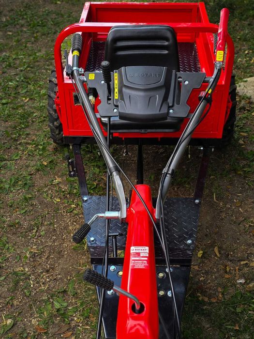 Motocultor Rotakt RO17RE-2P 17 CP + Remorcă 4×4 REM650
