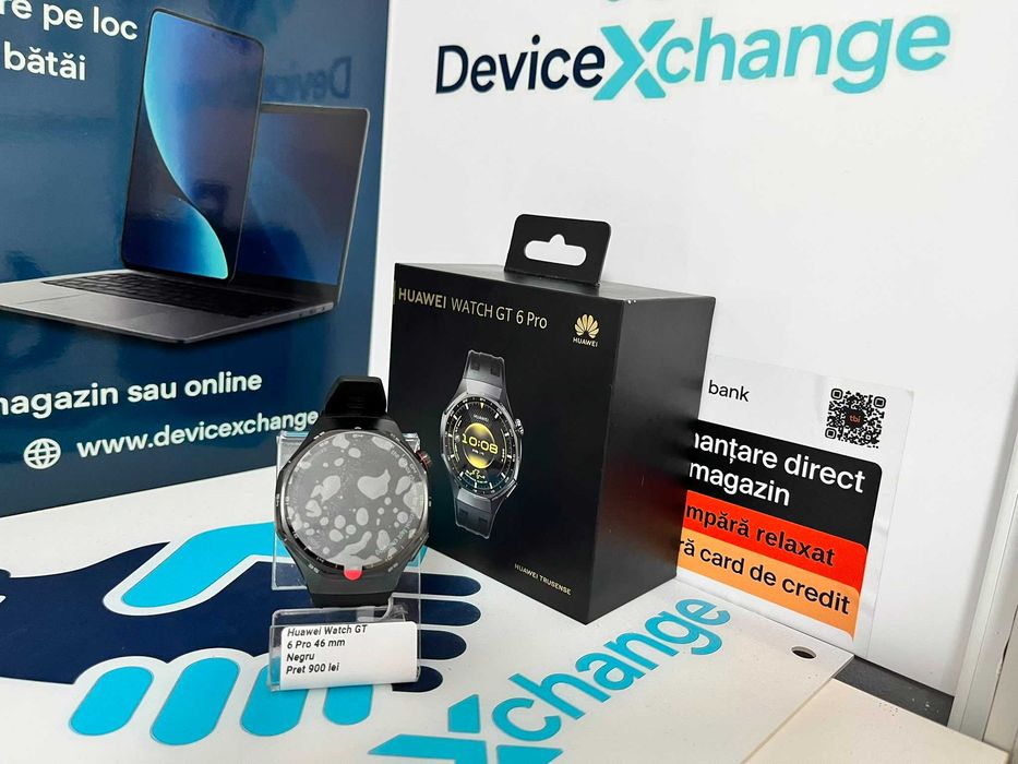 Huawei Watch GT 6 Pro 46 mm Negru SH * Garantie *Buy Back * deviceXchange