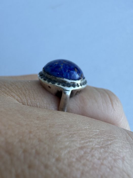 Inel din argint si lapis lazuli