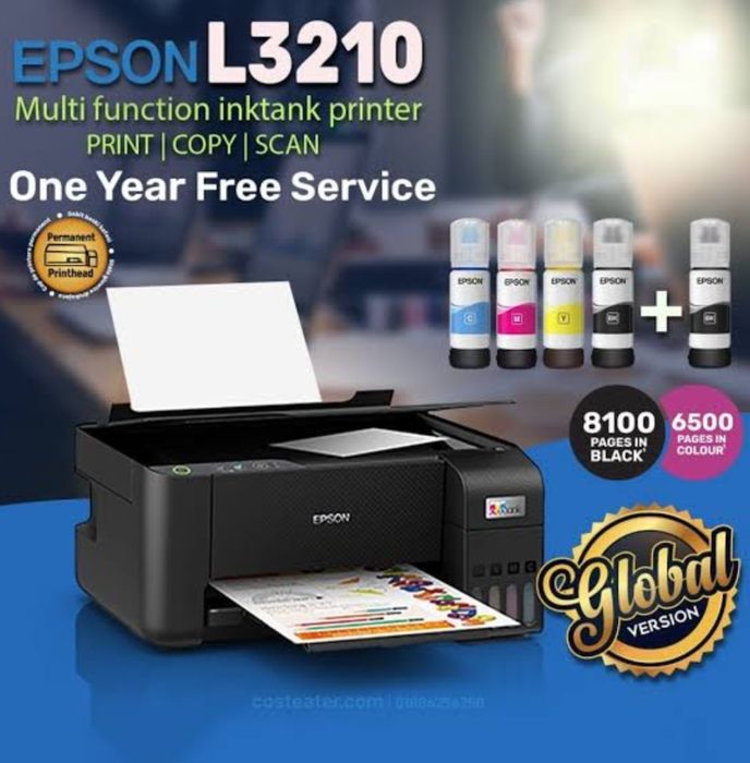 Aksiya Printer epson l3210 garantiya 1 yil dastavka tekn