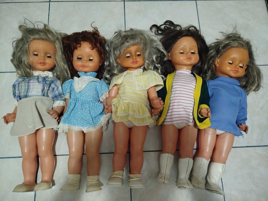 5 Papusi din 1950. Fabrica Aradeanca. Pret negociabil