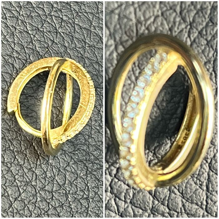 Златни обеци Халки ЧИСТО НОВИ 14 карата 585 zlatni obeci zlaten gold