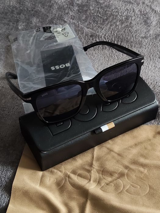 BOSS 1540/F/SK black ochelari de soare bărbătești culoare negru mărimea 54 noi originali