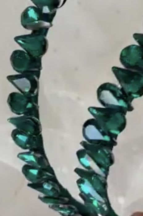 Ободки двойные со стразами