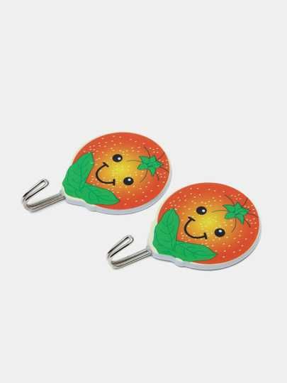 Крючки декоративные, пластиковые, самоклея-ся, для детей и кухни, 2 шт