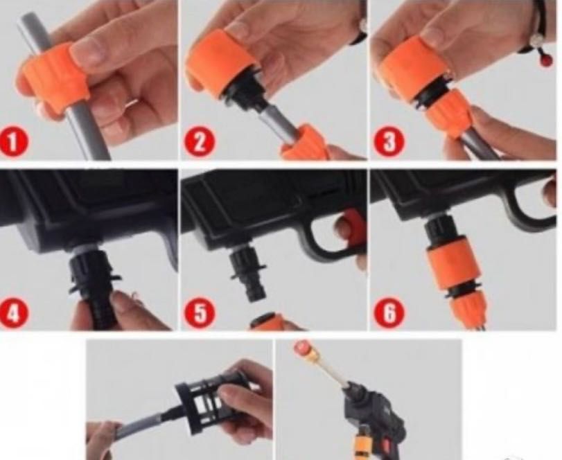 Акумулаторна Водоструйка  Батерия 48V 8Ah, Зарядно и Аксесоари в куфар