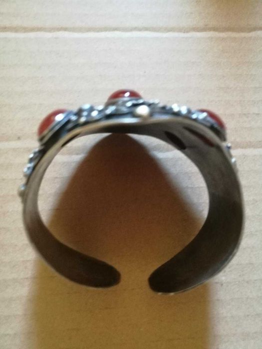 bratara masiva argint cu carneol