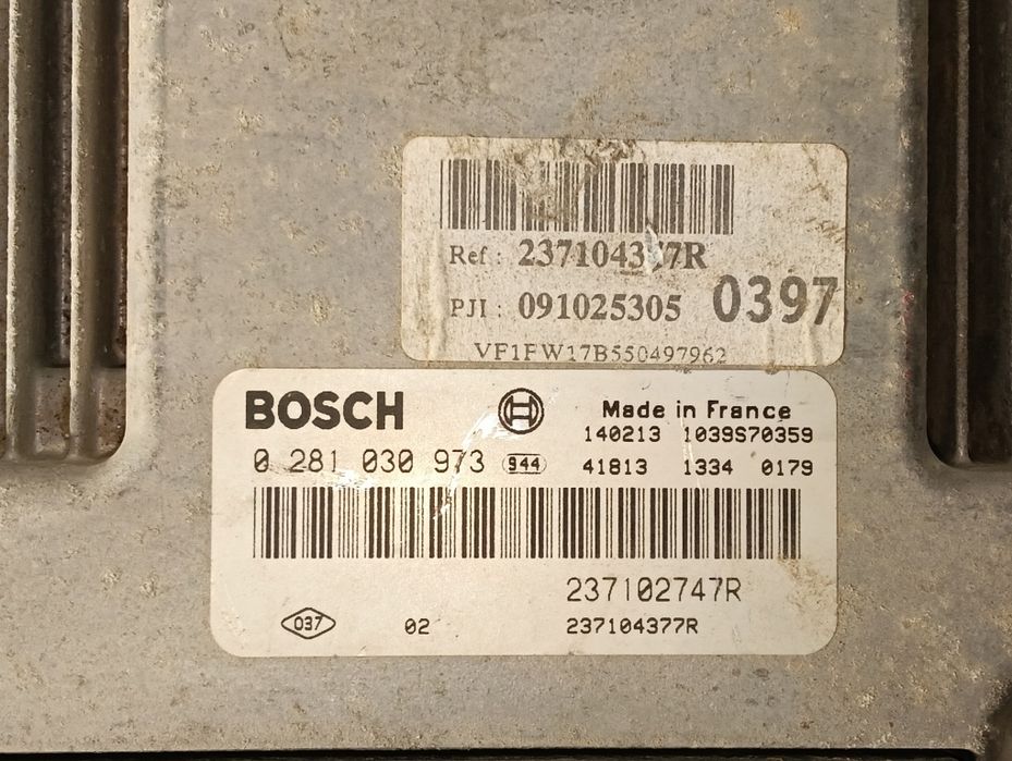 Комплект компютър (ECU) Renault/ Dacia 1.5 dCi – 0281030973