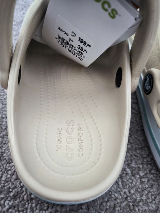 Crocs Bayaband clog 38-39 nou cu eticheta+6 jibitzzuri cadou
