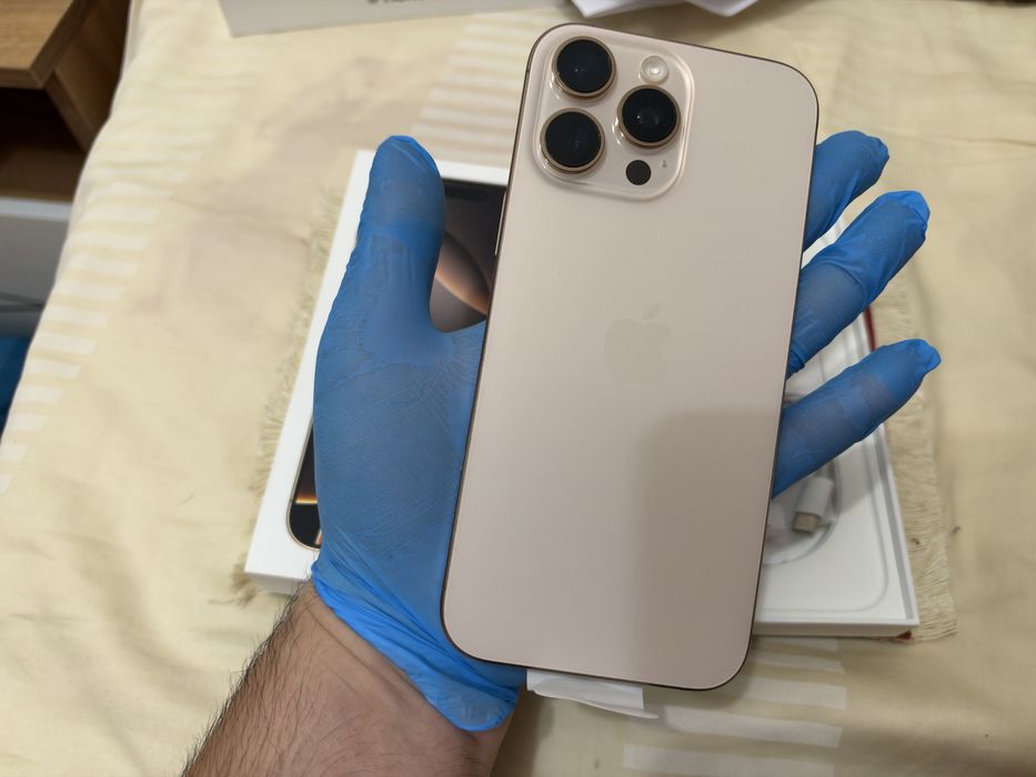 Iphone 16 pro max 513g. Nano sim + esim, Desert Titanium