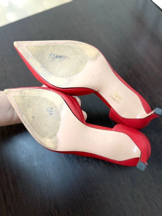 Красные Туфли Zaid кожаные